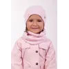 Теплый набор шапочка и хомут для девочки Дана розового цвета (упаковка, ростовка 48-50-52)