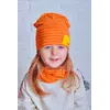 Набор детский шапка и хомут Джей оранжевый (Упаковка, ростовка 48-50-52)