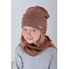 Набор шапка и хомут для девочки Лав (Упаковка, ростовка 50-52-54)
