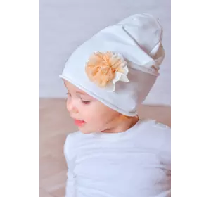 Молочная шапка для девочки Стейси (Упаковка, ростовка 48, 50, 52)