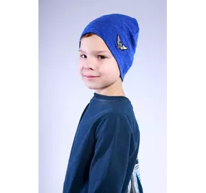 Детская шапка Триш синяя (Упаковка, ростовка 50-52-54)