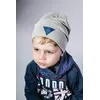 Серо-синий набор шапка и хомут для мальчика Нэт (Упаковка, ростовка 48-50-52)
