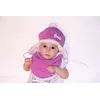 Зимний детский набор шапка и хомут Амели фиолет (упаковка, ростовка 42-44-46)
