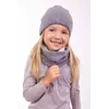 Хомут с шапочкой зимние для девочки Дана лилового цвета (упаковка, ростовка 48-50-52)