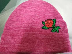 Шапочка детская для девочки с цветком розовая Челси (Упаковка, onesize 50-52)